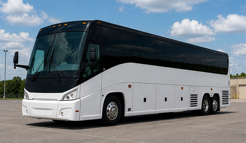 56-passenger charter bus available in San Marcos, CA